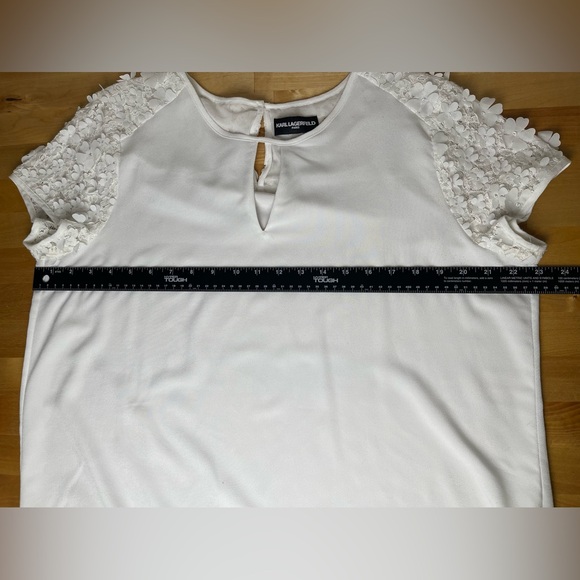 Karl Lagerfeld Paris White Blouse - Picture 13 of 15